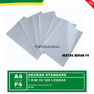 KERTAS BURAM / KERTAS KORAN F4 1 RIM ISI 500 LEMBAR