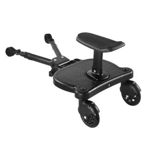 SIRENXI 2 trong 1 Ngồi và Đứng Bộ chuyển đổi bàn đạp xe đẩy Phổ quát Sáng tạo Bảng đứng xe đẩy Phụ kiện trẻ em với ghế ngồi có thể tháo rời Xe kéo phụ trợ cho trẻ em thứ hai Phụ kiện xe đẩy