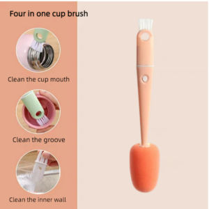 5 in 1 Bottle Cleaning Brush Set Multi-Functional Cleaner Tumbler Brush Nylon Brush Cleaning Tools Nylon Brush Straw Cleaner Accessories Drinking Bottle Tools