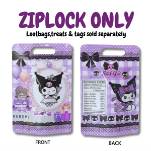 30pcs Black Purple Cat Chipbags Ziplock Food Packaging Souvenirs Giveaways