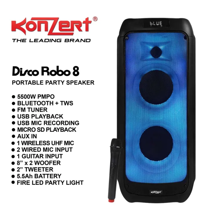 Konzert DISCO ROBO 8 Speaker