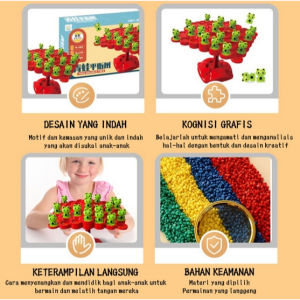 [OL] Mainan Keseimbangan BoardGame Pohon Katak Kodok Mainan Edukasi Anak Tree Frog Balance
