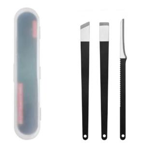 3/4/6Pcs Pisau Kuku Pedicure Knife Gunting Kutikula Baja Tahan Karat Dengan Kotak Stainless Dengan Kotak Penyimpanan