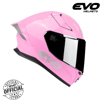 EVO M2 Plain Dual Visor Full Face Helmet with Free Clear Lens
