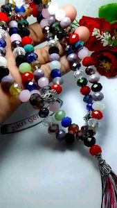 TASBIH BATU KRISTAL KATING SUPUR KOMBINASI 10MM