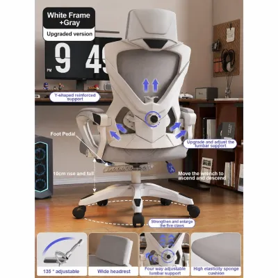 MYHOME Gaming Chair Office Chair Ergonomic Chair Computer Chair Study Chair With Leg Rest