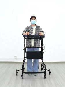 Walking Frame For Elderly Walking Stick For Elderly Household Lightweight Drop-Resistant Auxiliary Lower Limb Walking Walker For Elderly