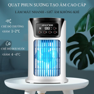 Quạt hơi nước mini để bàn kết hợp đèn ngủ - Quạt phun sương quạt điều hoà không khí làm mát tạo ẩm . Bảo hành 12 tháng toàn quốc đổi mới 7 ngày đầu khi nhận hàng nếu có lỗi từ nhà cung cấp . - Lazada