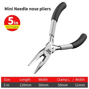 LIWU 1Pcs Nose Pliers Jewelry Making Plier Round Bent Diagonal Mini Pliers Durable Handcraft Beading Insulated Wire Cutting Pliers For DIY Small Jewelry