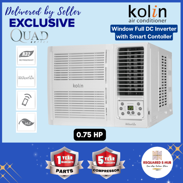 Kolin Quad Series Window Type Full DC Inverter with Smart Controller