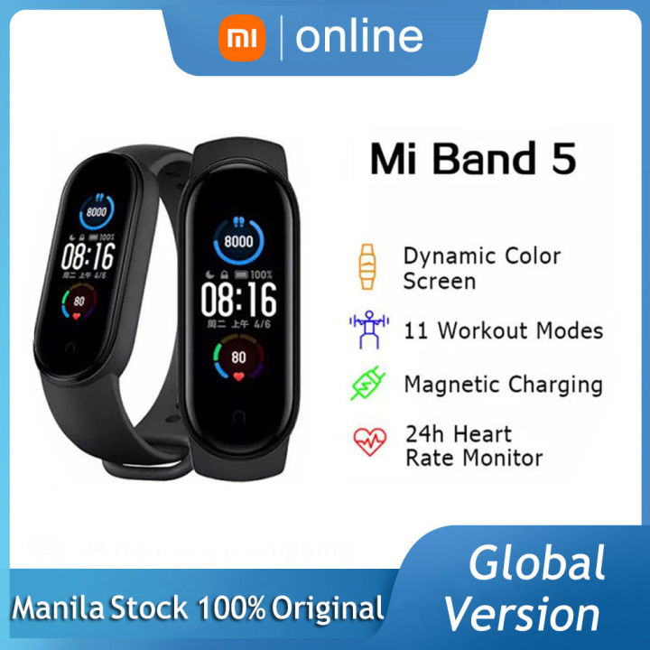 Xiaomi Mi Band 5 Fitness Tracker AMOLED 5ATM Bluetooth Version 5.0 ...