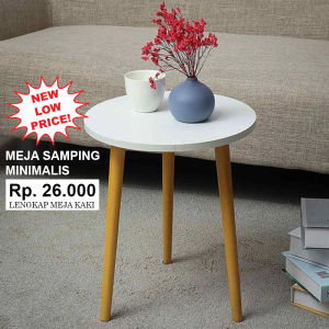 Meja Tamu Minimalis Murah Scandinavian Samping Series Surabaya