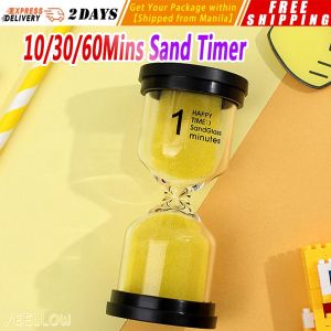 【10/30/60 Mins Sand Timer】Sand Watch Hourglass Sandglass Sand Cook Clock Children Gift Sand Timer Home Decoration for Christmas Party Favor Props Home Decor Xmas Gift