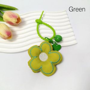 Soft Cotton Flowers Keychain Lovely Fabric Flower Bag Ornaments Girls Simple Cute Car Key Charm Flower Keyring Jewelry Lanyard Soft Dopamine Flower Bag Pendant Acrylic Chain Cloth Fresh Backpack Decoration Stuffed Korean Style Floral Lanyard Girl