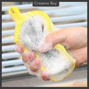 [Creative] 3 10 PCS Double Sided Dishwashing Sponge Dish Washing Brush Pan Pot Dish Wash Sponges Household Cleaning Reusable Kitchen Tool