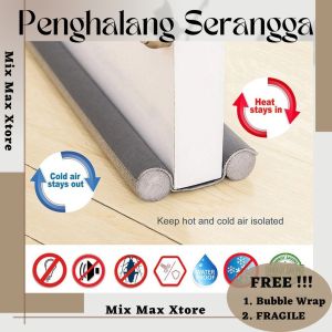 Penghalang Debu Serangga Bawah Pintu 93cm Door Bottom Soundproof Seal - Gray / Penutup Celah Pintu / Penutup Celah Bawah Pintu / Penghalang Pintu Bawah / Pengganjal Pintu Bawah / Sekat Pintu Bawah / Ganjelan Pintu Bawah