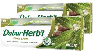 Kem đánh răng thảo dược Ấn Độ chăm sóc nướu răng Daburs Herbal 150g kèm bàn chải