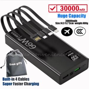 ⭐ 3C PD 40W 66W Super Fast Charging  20000mAh/30000mAh  Qc3.0 Charger Support Portable Charge 移动电源