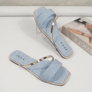 Threepoint Sandal Teplek Flat Wanita Thostee Elena