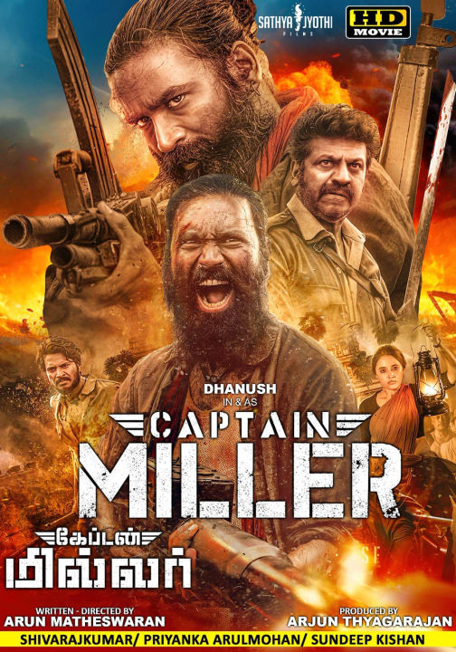 Captain Miller (2024) Tamil Movie DVD With Malay Subtitles | Lazada