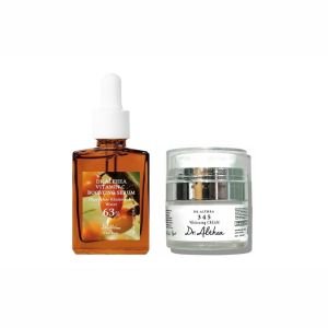 【Flash Sale】Dr.Althea Skin Care Set‑Vitamin C Boosting Serum & 345 Whitening Cream Brightening Dark Spot Corrector Blemish Relief Hydrating Daily Facial Moisturizer for Sensitive Skin