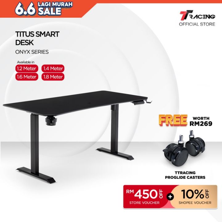 CODTTRacing Titus / Titus X Smart Standing Desk Gaming Table Study ...