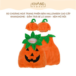 Áo Choàng Hóa Trang Phiên Bản Halloween Vui Nhộn Cao Cấp Khang Home Kèm Nón- Dễ Thương Cho Bé Tham Dự Halloween