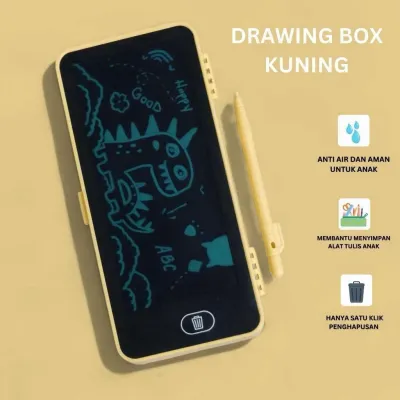 Kotak Pensil Papan Tulis LCD Drawing Pad Kalkulator / Kotak Pensil Papan Coret Kreatif Anak Dengan Digital Pad Edukasi [BH-107]
