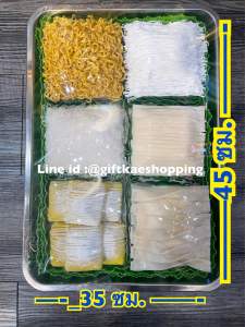 #โมเดลเส้นก๋วยเตี๋ยว #เส้นก๋วยเตี๋ยวปลอม ถาด35 คูณ 45 ซม. โชว์แล้วขายดี สินค้าไม่เน่าไม่เสีย