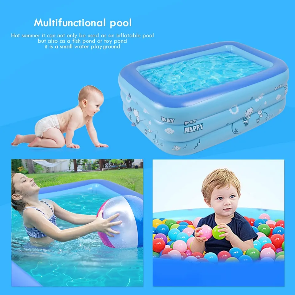 kolam renang anak jumbo meter/3 Rings Thick rubber inflatable