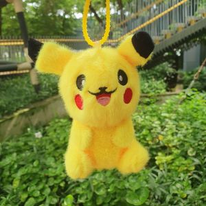 ตุ๊กตาขนฟูน่ารักสำหรับเด็กผู้หญิง พวงกุญแจตุ๊กตาเมโลดี้สุดน่ารัก จี้ห้อยกระเป๋า อุปกรณ์ตกแต่ง หมีฮู้ดดี้ หมีหมา ปิกาจู