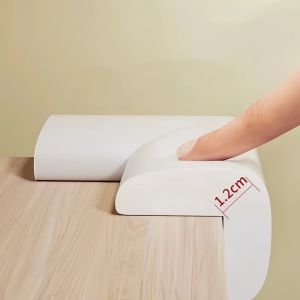 4 PCS/ 8 PCS Self Adhesive Baby Safety Table Corner Protector Table Edge Protector Table Corner Guards Children Protection Safety Furniture Corner Protector Strip Soft Edge Table Corners Protection Anti-Collision Bumper Guards