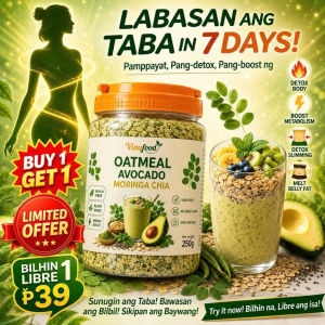 VINAFOOD OATMEAL AVOCADO MORINGA CHIA | High Fiber Slimming Meal Replacement | Healthy Weight Loss