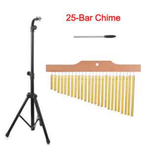 25 / 36 Tones Chime with Tripod Stand Single Row Metal Bar Chimes Wind Bell Percussion 风铃乐器