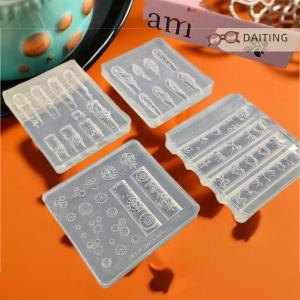 DAITING แม่พิมพ์ซิลิโคนรูปปีกผีเสื้อน่ารัก1ชิ้นใช้ซ้ำได้ปั๊ม3D ออกแบบ DIY อุปกรณ์ตกแต่งเล็บ