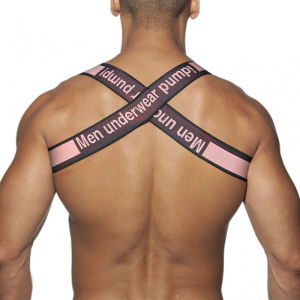CMENIN PUMP ไนลอนเซ็กซี่ Men Tanks Party Harness ฟิตเนสสายคล้องไหล่ ยืดหยุ่น บริเวณชีวิต Clubwear เบรสไทรี่ MP98