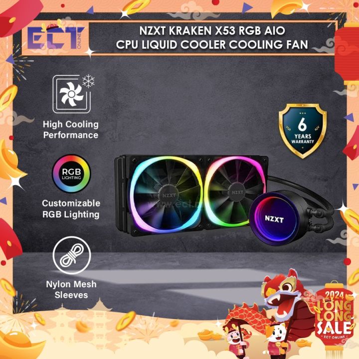 NZXT Kraken X53 / X63 / X73 RGB AIO CPU Liquid Cooler Cooling Fan