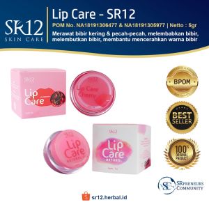 Pelembab Bibir Lip Care SR12 Skincare BPOM
