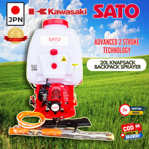 JAPAN Sato Kawasaki 2 Stroke Engine Backpack Sprayer Knapsack Chemical Sprayer 20L
