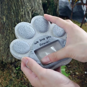 Dog Grave Marker in Lawn and Garden Memorial Gifts Memorial Picture Frame for Deceased-Pet Loss of Dog Memorial Gifts