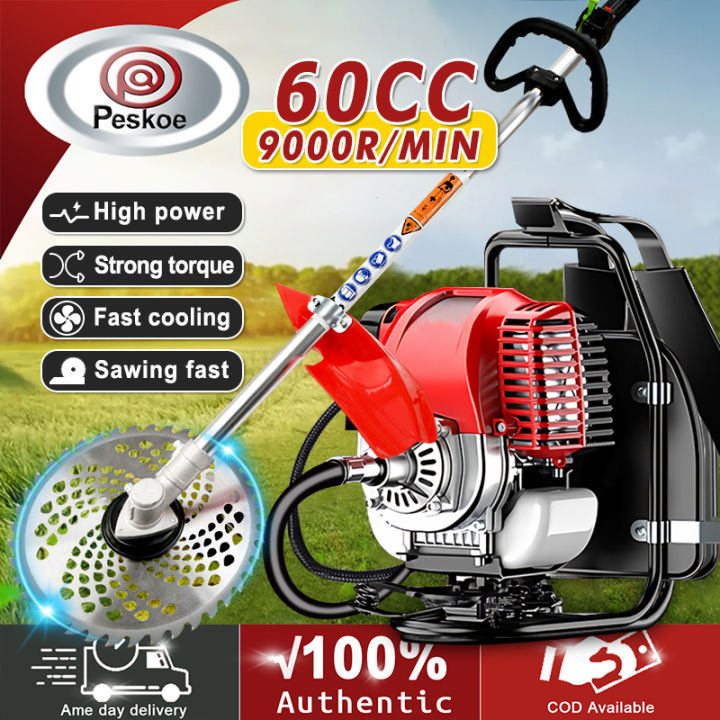 Gasoline Grass Cutter Two-stroke Heavy Duty Lawn Mower Multifunction ...