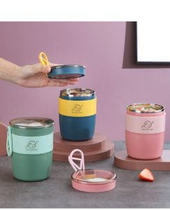 Termos Bubur Sup Kopi Teh 450ml / Vacuum Food Jar Stainless 304-T750