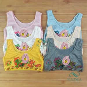 6 PCS Miniset Motif Karakter Kartun Tali Besar Warna Polos Miniset Remaja All Size