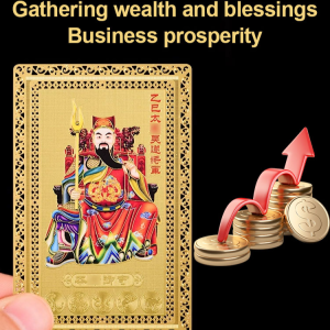 The secret of the Dragon Copper Card has a heaMetal copper card embossed body care symbols success a