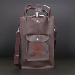 LZD  Stainless Steel 10 Catty Russian Portable 178 Ounce Flat Wine Pot 5 kg Thick Kettle