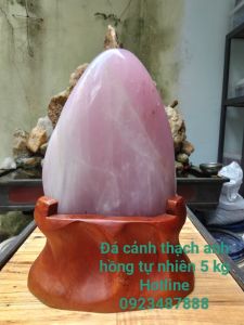 Đá Cảnh - Đá Trấn Trạch Thạch Anh Hồng - Vật Phẩm Phong Thủy