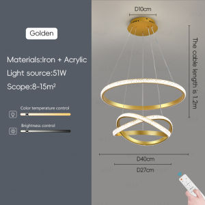 New Dining Room Decorative Pendant Light Simple Living Room Creative Lamp Luxury Bedroom Chandelier