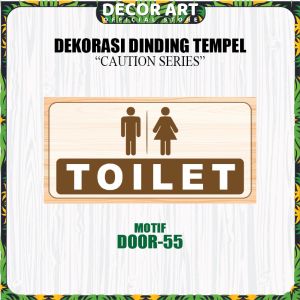 Decor Art - 10x20 Cm Papan Stiker Himbauan Hiasan Dinding Tempel Variasi Tanda Pintu Kamar CCTV Perhatian (Kd: DOOR)