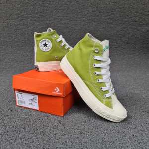 OBRAL SEPATU SNEAKERS CV 70S X RENEW MOSS GREEN LIFE TO SHORT TO WASTE HIGH SOL GLOSSY 36-43 SEPATU MURAH