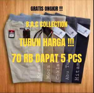 TURUN HARGA !!! 60 RB DAPAT 5 CELANA CHINOS PENDEK DEWASA / CELANA SANTAI CHINO PENDEK PRIA DEWASA GRATIS ONGKIR